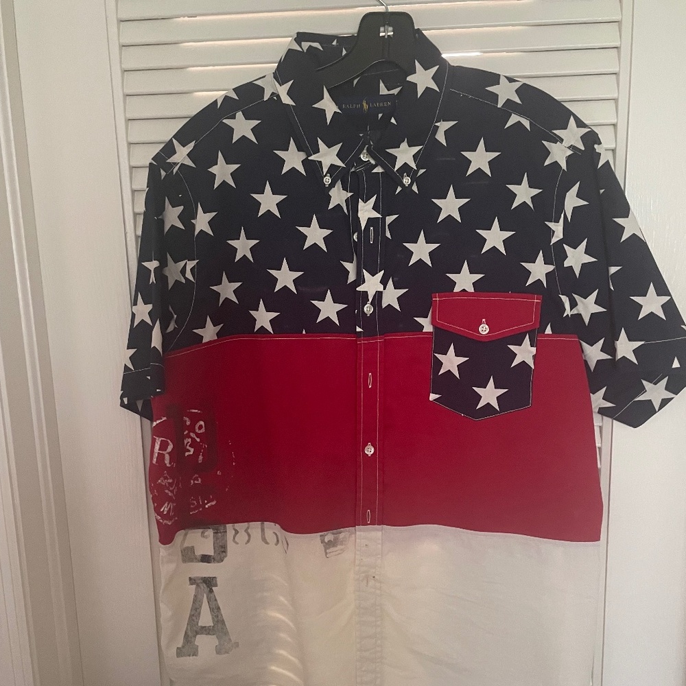 OLO RALPH LAUREN BUTTON FRONT AMERICANA SHIRT